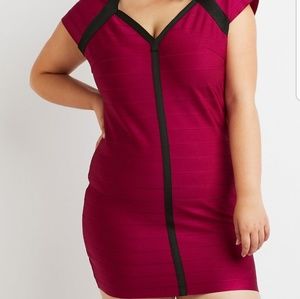 Magenta Bandage Dress